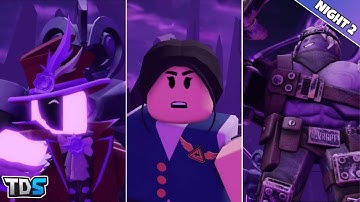 Null & Void Night 2 ALL CUTSCENES | Tower Defense Simulator