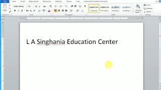 Change case in Microsoft word 2013 Change case in Microsoft word 2013