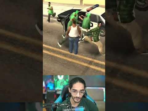 واکنش پلیسا وقتی یکی میخواد مارو بزنه جی تی ای جی تی ای وی گیم بازی گیمر   