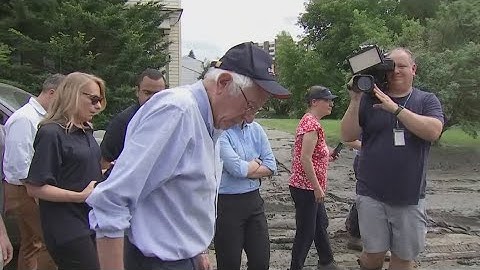 Vermont leaders visit sites of severe flooding