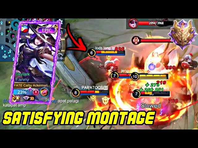 SUPER SATISFYING AGGRESSIVE FANNY MONTAGE | SATISFYING FREESTYLE KILL MONTAGE |MLBB | Official Zeshi class=