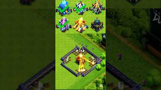 Archer vs Town Hall 12-17 😱 Can Archer Destroy All Town Halls? | Clash of Clans #Shorts