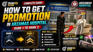 How to Get Promotion in Arzamas Hospital Rank 1 to Rank 2 | Grand RP Mobile Complete Guide (2026) screenshot 5