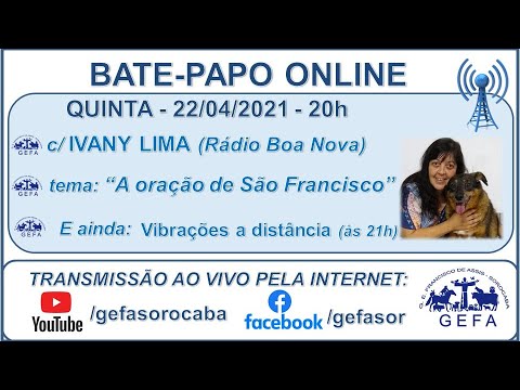 Assista: Bate-papo online - c/ IVANY LIMA (22/04/2021)