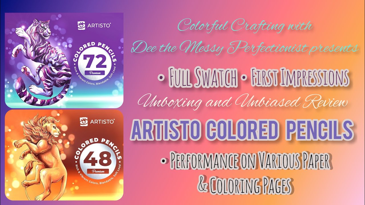 Soft Like Prismacolor (but MUCH cheaper!) Artisto Colored Pencils Review 