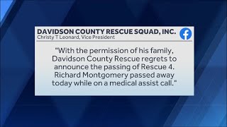 Davidson County Rescue Squad member dies while on medical assist call