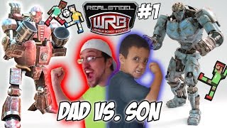 Папа против Сына! Real Steel World Robot бокса! Fatboy & Ambush Мультиплеер WRB Геймплей