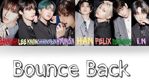 Stray kids "Bounce back" color coded lyrics