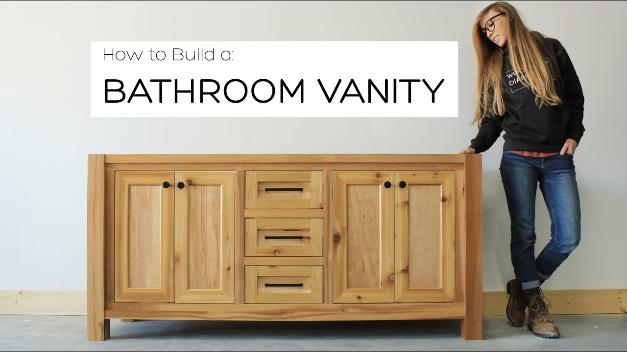 diy bathroom vanity plans | double sink vanity w/ drawers