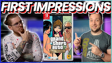 First Time Playing GTA Trilogy Definitive Edition On Nintendo Switch HANDHELD!!