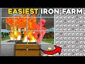 Minecraft Easy IRON Farm Tutorial -330+ Per Hour