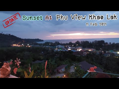 Sunset at Phu View Khao Lak Restaurant, Good food Good View !!