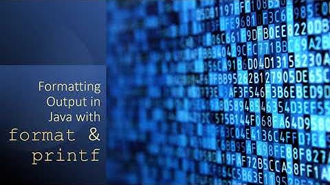 Using printf & System.out.format in Java