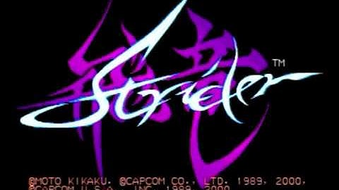 Strider Arcade Playstation 1 Port