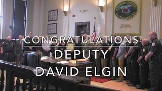 Anderson County Sheriff s Deputy David Elgin Duty Commitment