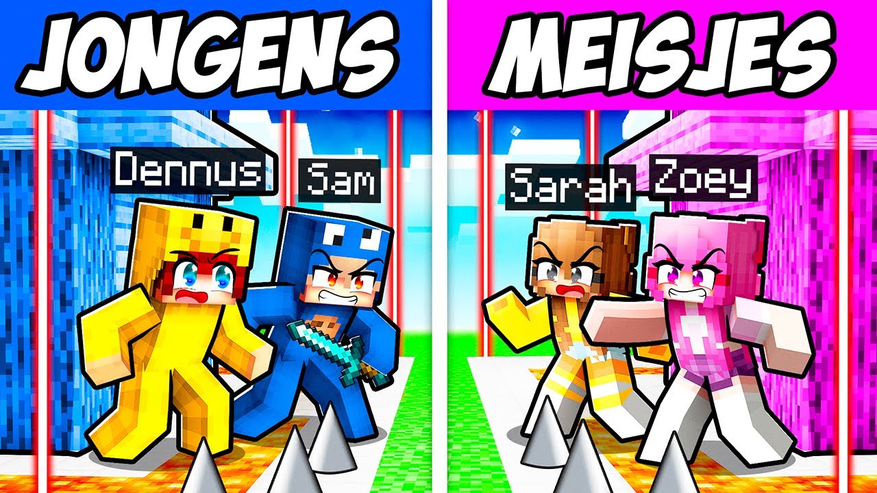 Jongen VS Meisje VEILIGSTE Huis BOUWEN!