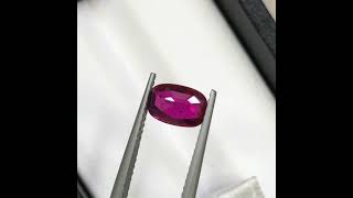 Natural Ruby 1.00 Carat – Cushion Cut – Mozambique Origin – No Heat – AIG Certified #ruby #gemstone