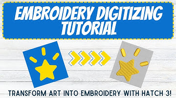 How to Digitize Embroidery Designs: Making the Starlight Logo using Hatch Embroidery Program