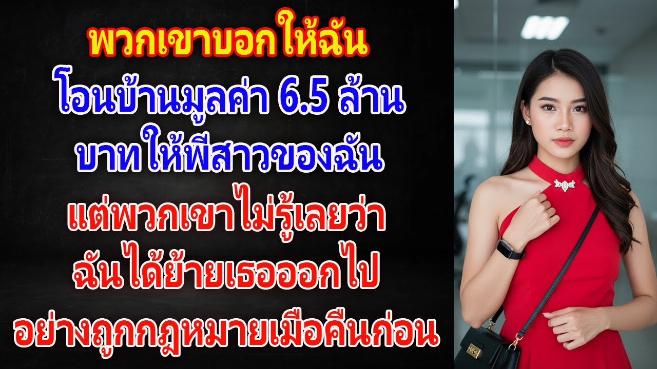 พวกเขาบอกให้ฉันโอนบ้านให้พี่สาว แต่ความจริงฉันได้ไล่เธอออกไปแล้ว!