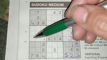 Addicted? Then try this Medium Sudoku puzzle! (with a PDF file) 08-26-2019
