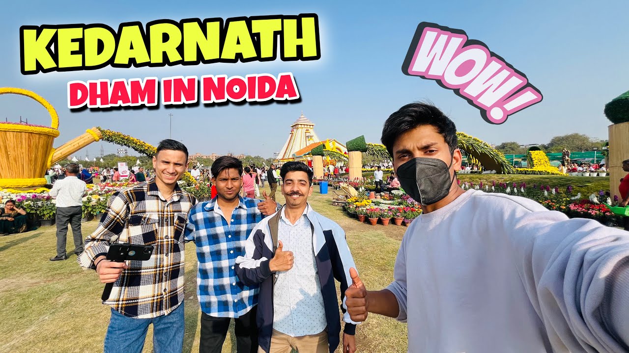 Noida Flower Festival 2026 🤩 Biggest Replica of Kedarnath Dham 😱 Amazing Experience 