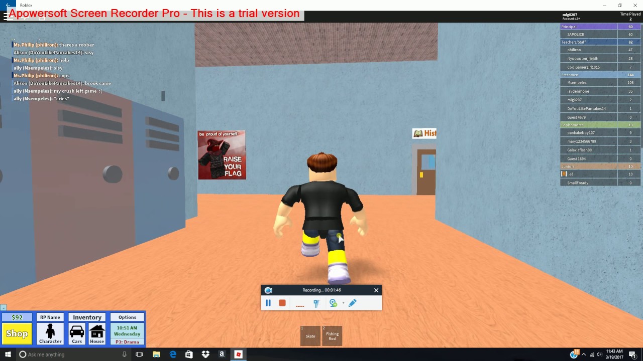 first day of highschool in roblox. - YouTube