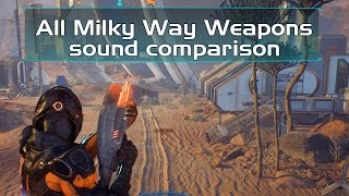 All Milky Way Weapons sound comparison - Mass Effect Andromeda