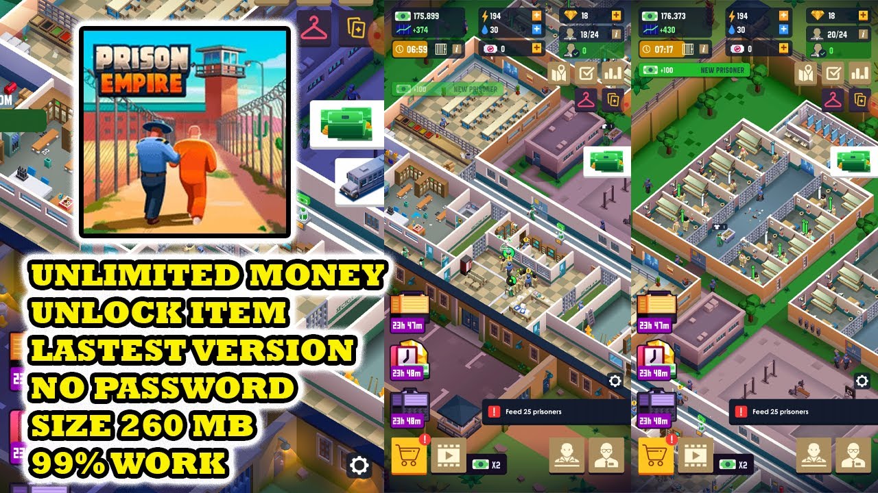 Prison Empire Tycoon Mod Apk terbaru 2023 version 2.6.7 Unlimited