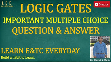 MCQ ~ Logic Gates || Learn E&TC Everyday