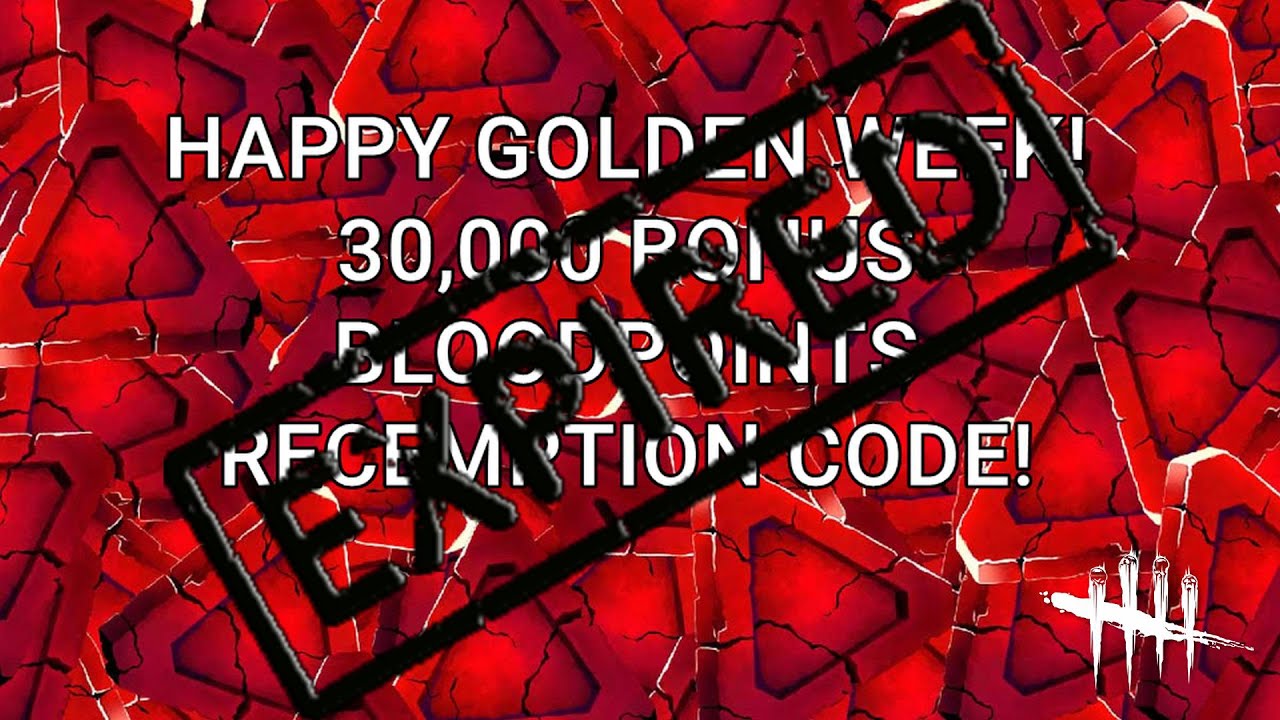 Dead By Daylight| 30,000 bonus bloodpoints reward code for Golden Week!