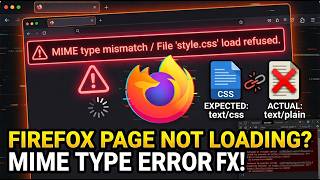 How to Fix MIME Type Found Error in Firefox