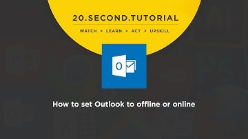 OLDIE - How to set Outlook to offline or online mode: MS Outlook Tutorial #8