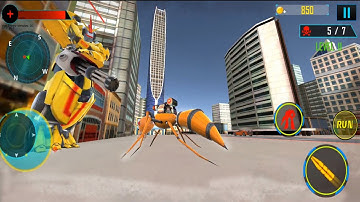 Ant Robot Car Transforming Games _ android gameplay