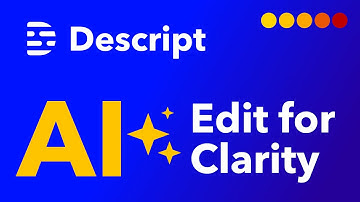 Edit for Clarity with AI Actions in Descript