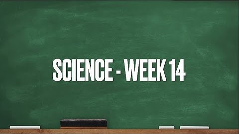 CC Cycle 1 Week 14 Science