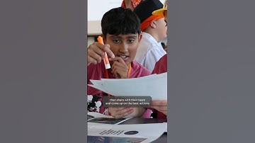 Geosciences campers roleplay a volcano disaster response