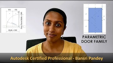 EP57 | Revit Beginner Program | Parametric Door Family Basics | Bansri Pandey