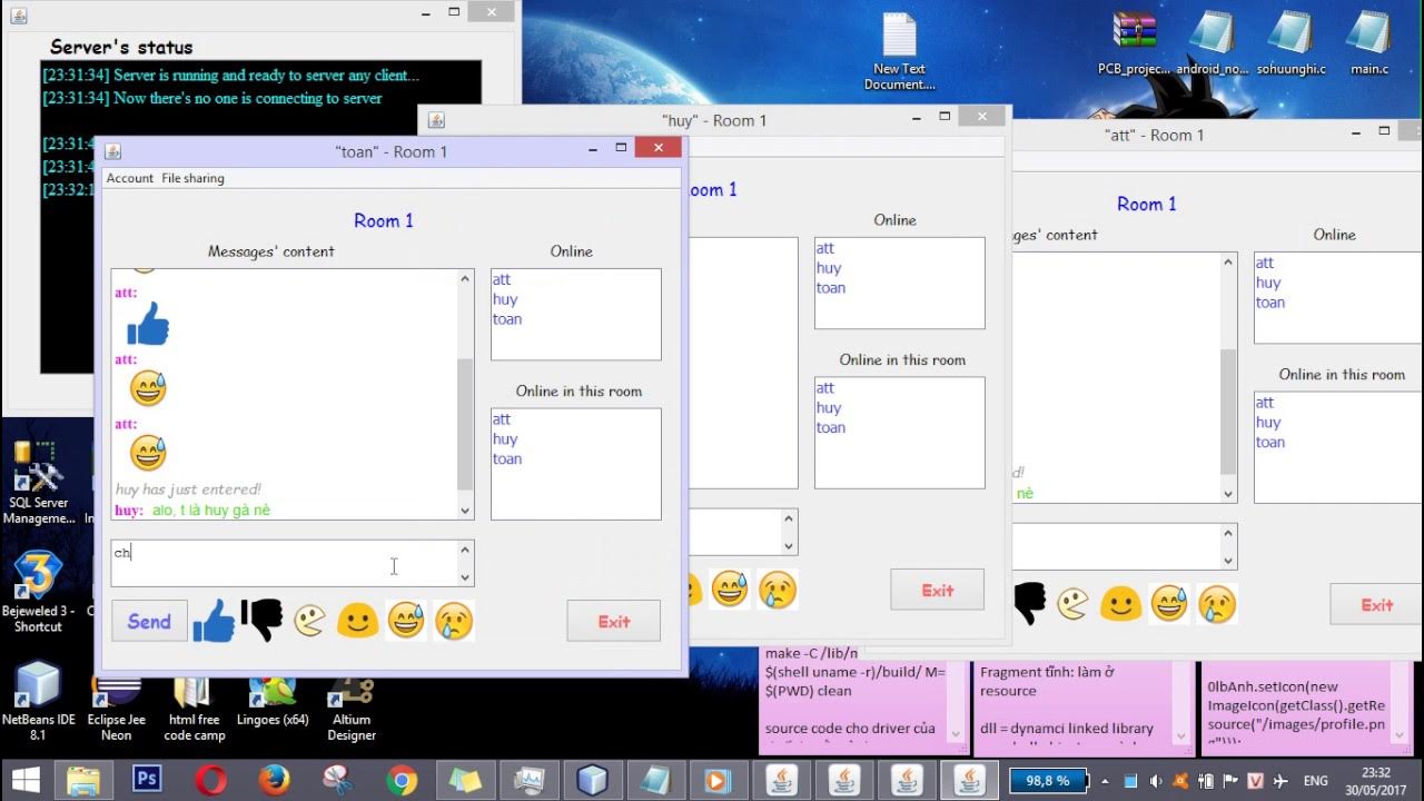 Chat application using Java Socket - YouTube