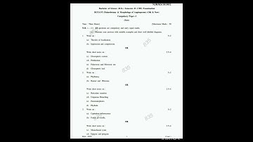 RTMNU BOTANY paper 2 (2018), Semester 2 (1st year BSC)