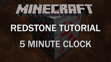 Minecraft Redstone Tutorial - 5, 10, 15 or 20 Minute Clock