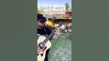 Thumbnail of Message In A Bottle by The Police Guitar Tutorial Lesson! #shorts #guitar #youtubeshorts #music