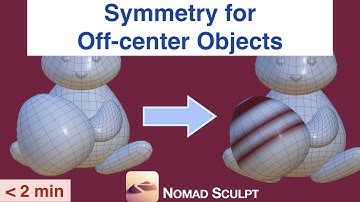 Symmetry Editing for Off-Center objects | Nomad Sculpt