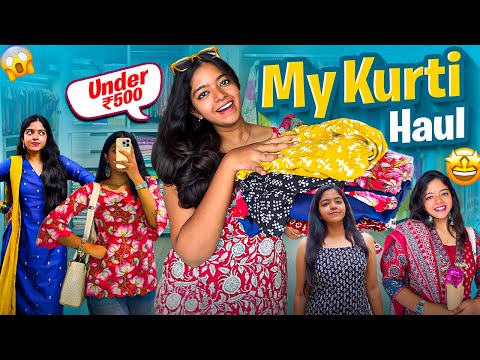 🛍️My Kurti Haul - Under ₹500😱 | Cotton and super quality ah erruku🤩 | #missmiracle