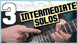 EASY ROCK GUITAR SOLOS For Intermediate Players & Tabs