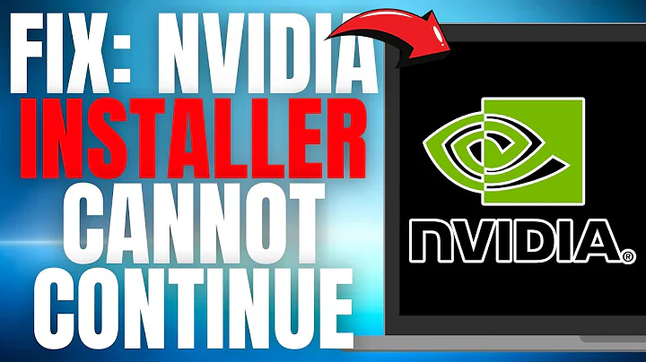 QUICK FIX "Nvidia Installer Cannot Continue" ERROR! (EASY SOLUTION)