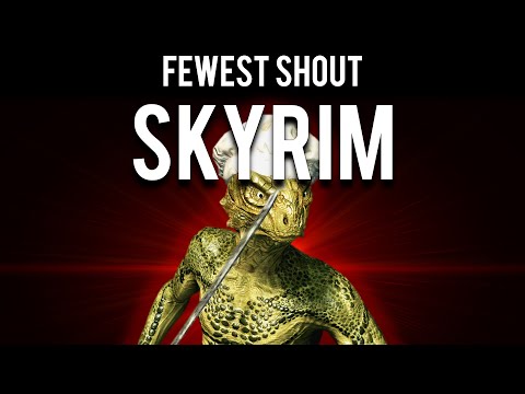 Видео: Как пройти Skyrim крикнув наименьшее количество раз