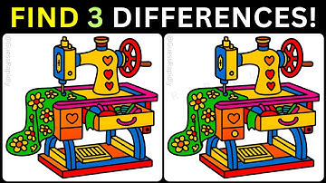 🔥Only Sharp Eyes Will Spot Three✨【#391 Brain Game Challenge Find 3 Differences】