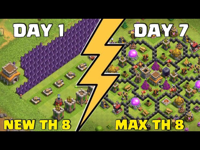 clash of clans - Maxout at town hall 8, or move on to level 9? - Arqade