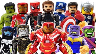 Marvel Avengers Minimates Go~! Hulk, Spider-Man, Iron Man, Thor, Captain America, Thanos