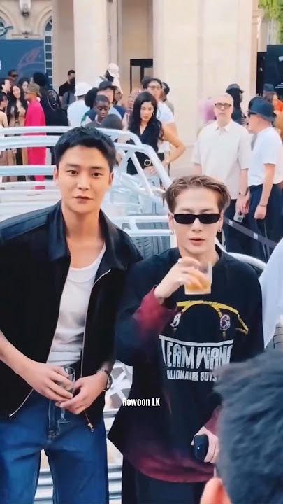Rowoon with Jackson in Paris #kpop #rowoon #jackson #로운 #billionaireboys #fypyoutube #got7